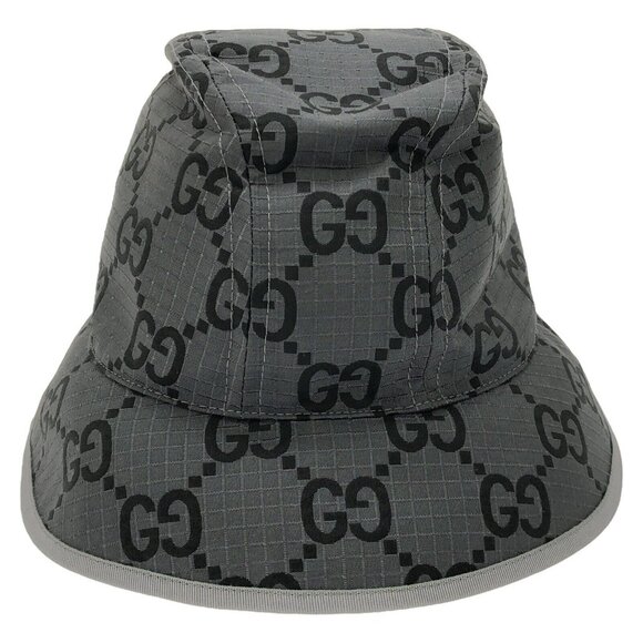 GUCCI hat 7683784HA5N1161L polyester Gray NEW Women 1 #L - Picture 1 of 6
